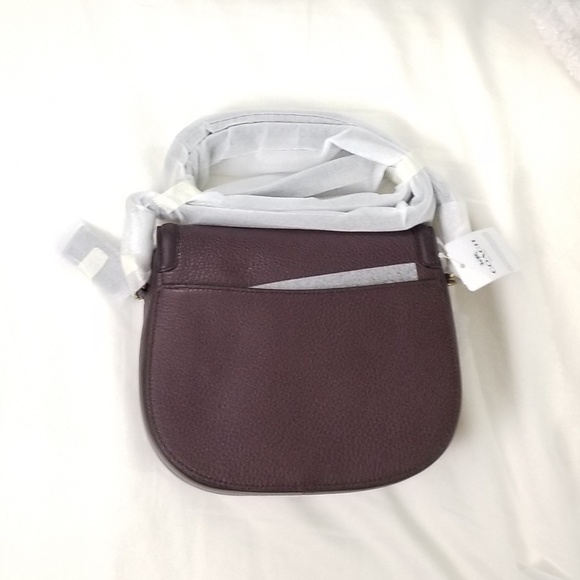 🔥LAST 1🔥NWT Coach Elle Saddle Suede Bag oxblood - Picture 7 of 8